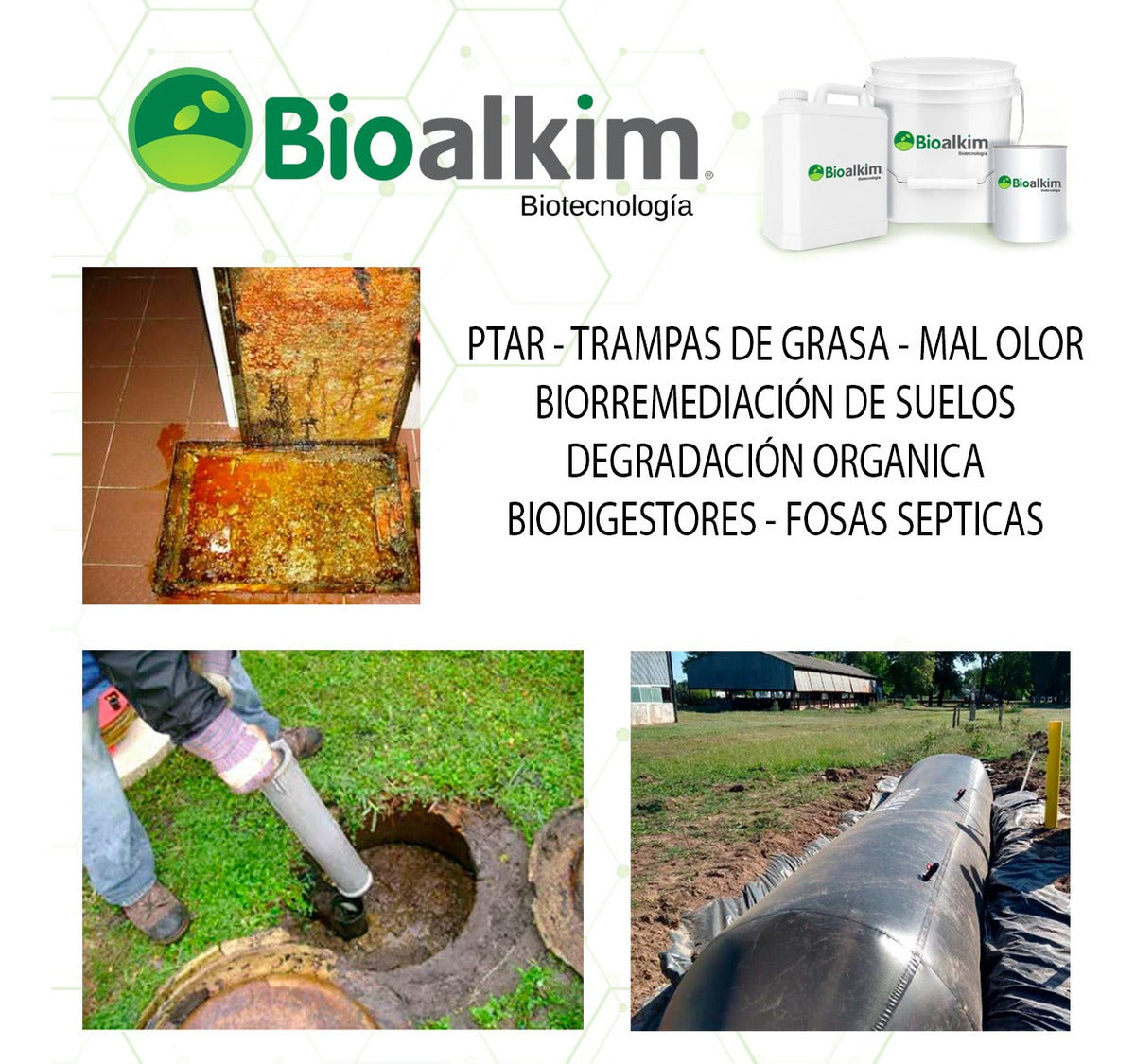 4kg - Bioalkim TGD Bacterias Tratamiento Séptico